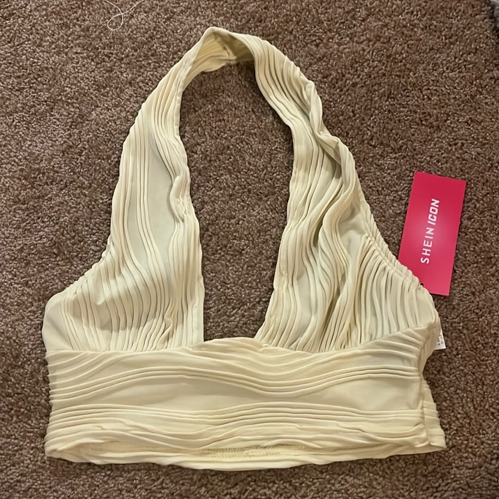 Shein never worn halter crop top
